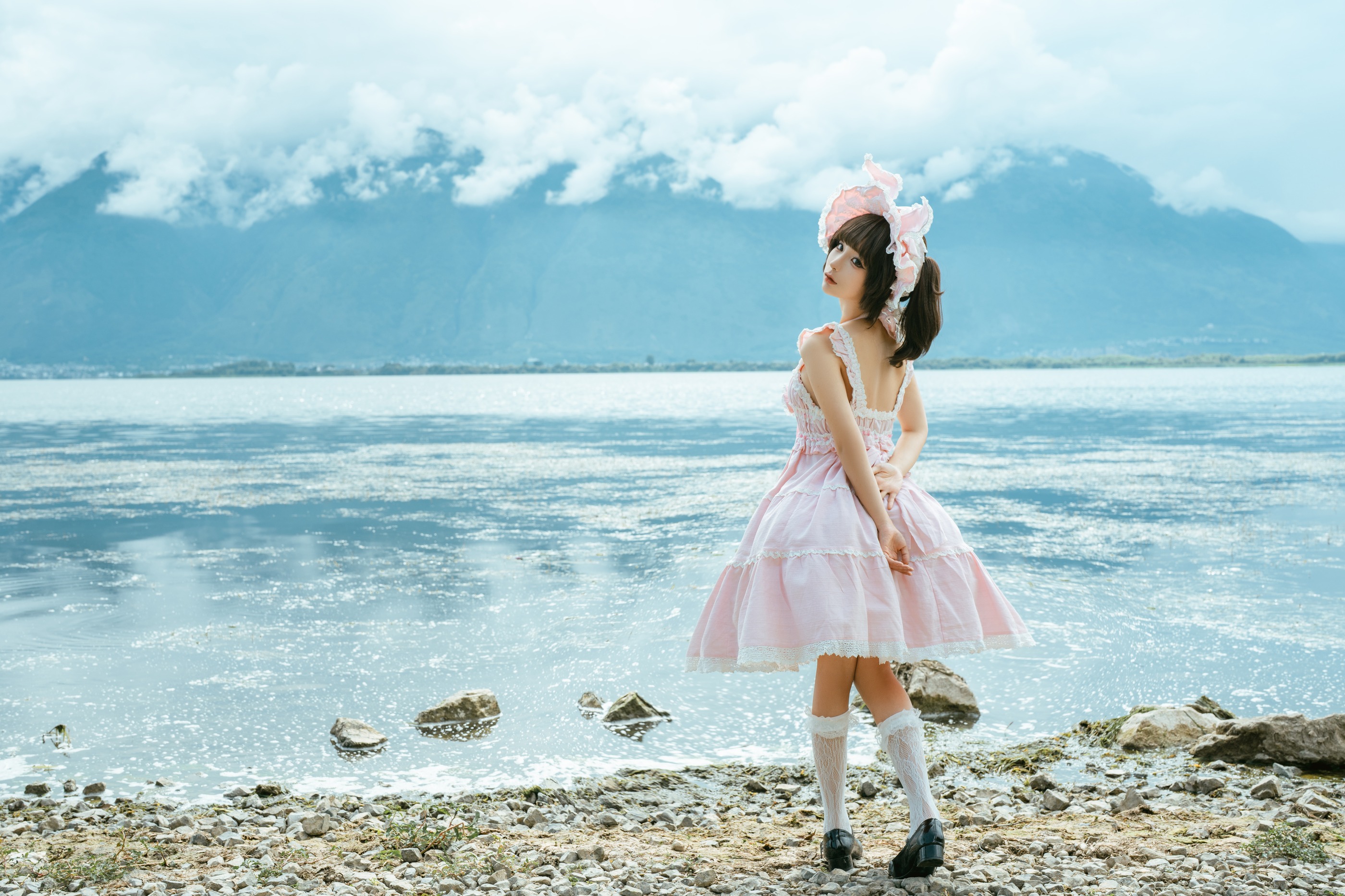 图片[1]-蠢沫沫 – NO.284 湖边的少女 [11P]-XikXak